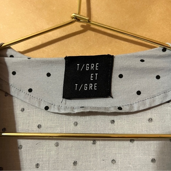 Tigre et Tigre | Rolf Dress Polka Dot Asymmetrical Popover Maxi Dress Size XS/S - Picture 3 of 10